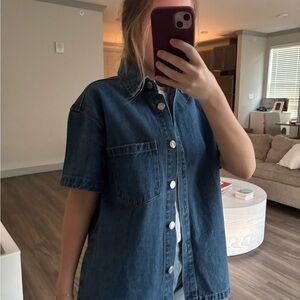 Parke Denim Short Sleeve Button-Up Shirt